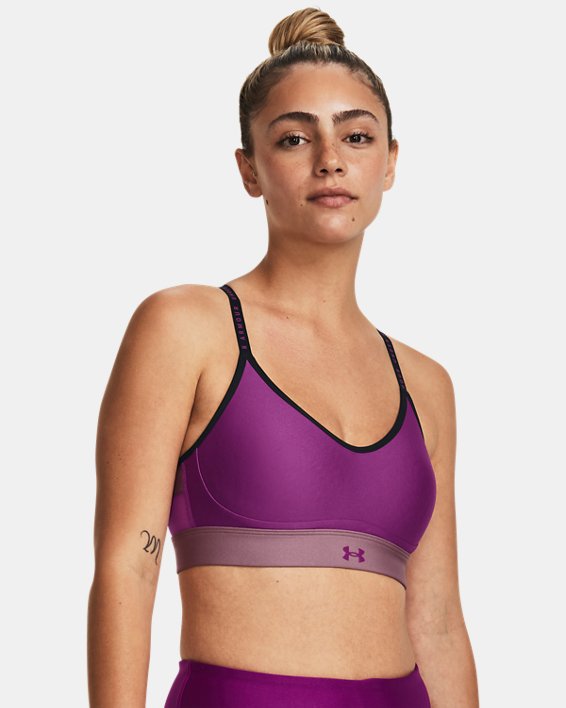 Women's UA Infinity Low Covered Sports Bra in Purple image number 0